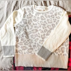 Brand new leopard print sweater! Never worn. Leopard print only on the front.